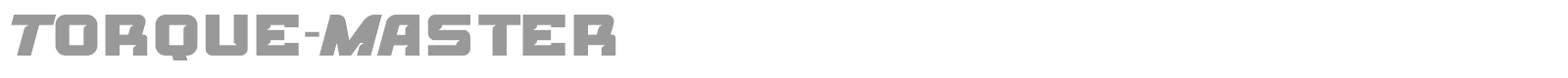 Torque Master font preview