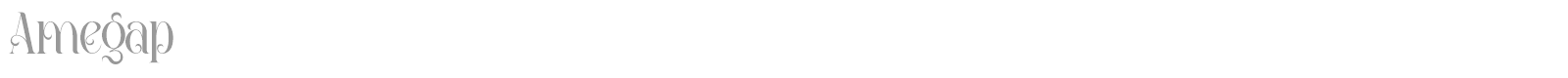 Amegap font preview