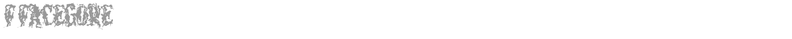 f Facegore font preview