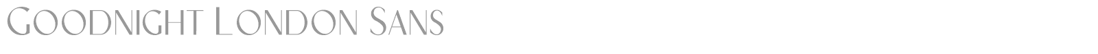 Goodnight London Script font preview