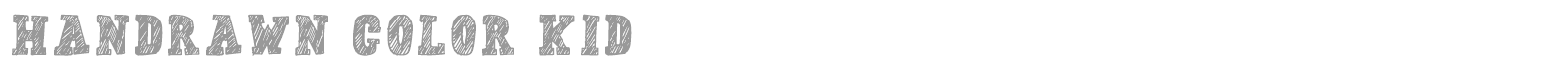 Handrawn Color Kid font preview