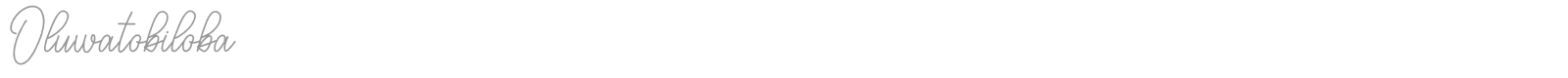 Oluwatobiloba font preview