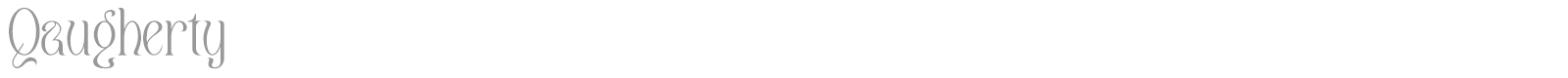 Qaugherty font preview