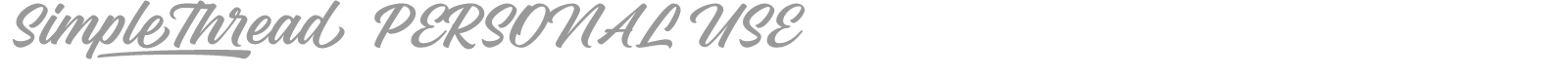 Simple Thread font preview