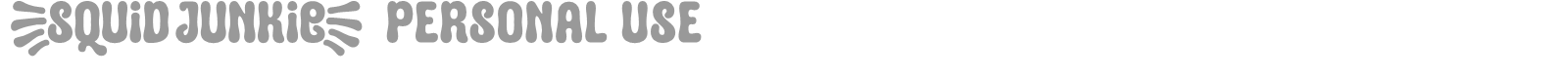 Squid Junkie font preview