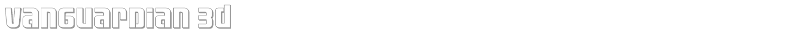 Vanguardian font preview
