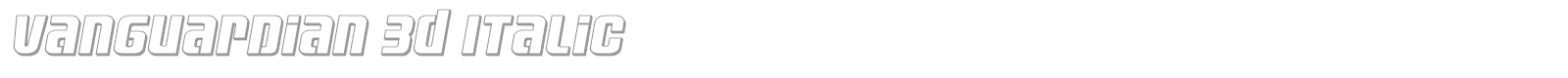 Vanguardian font preview