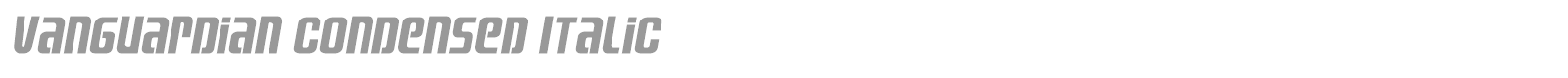 Vanguardian font preview