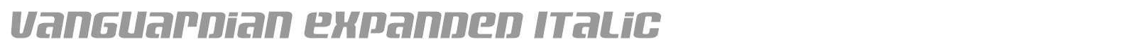 Vanguardian font preview