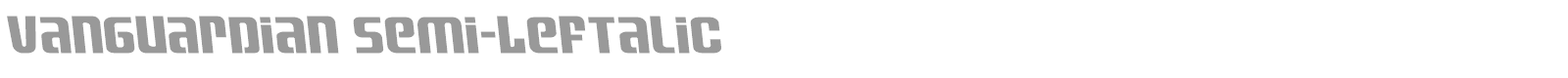 Vanguardian font preview