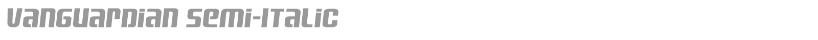 Vanguardian font preview
