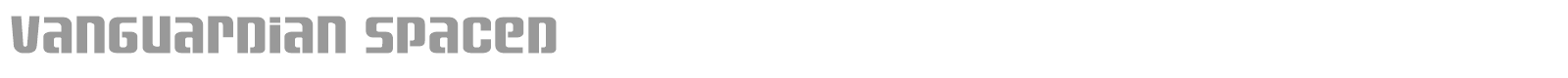 Vanguardian font preview
