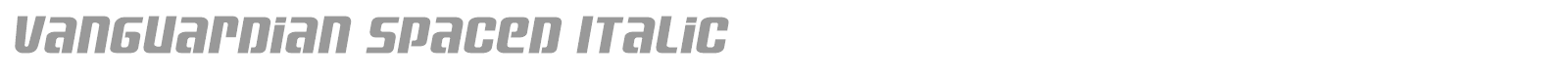Vanguardian font preview