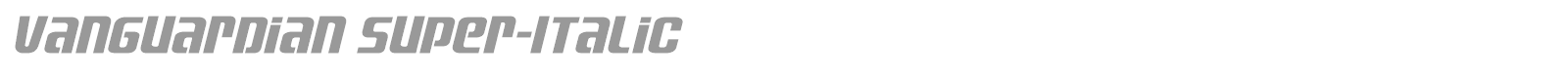 Vanguardian font preview