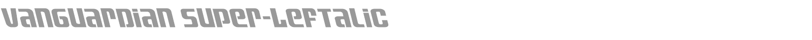 Vanguardian font preview