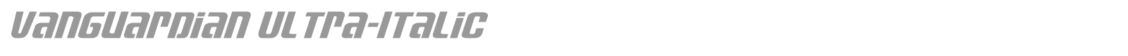 Vanguardian font preview