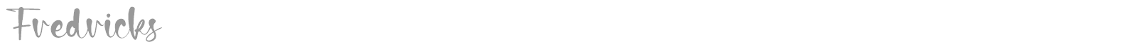 Fredricks font preview