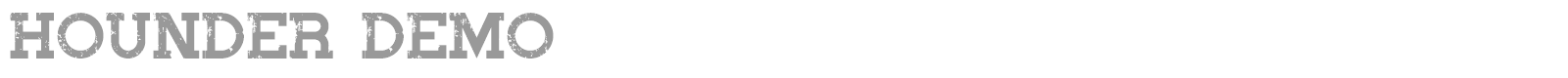 Hounder font preview