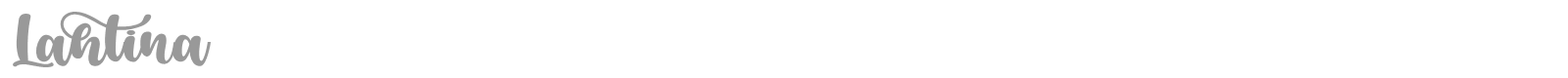 Lahtina font preview