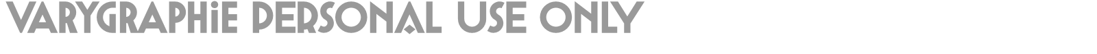 Varygraphie font preview