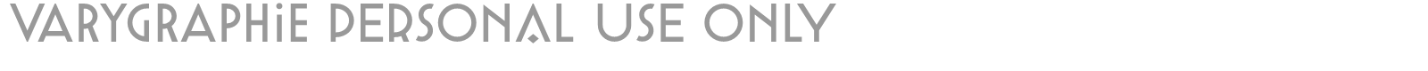 Varygraphie font preview