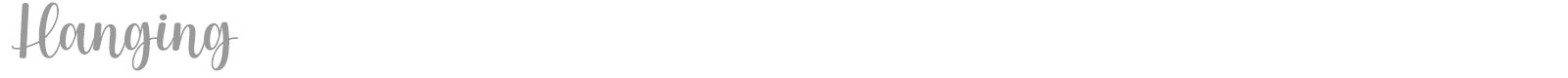 Hanging font preview