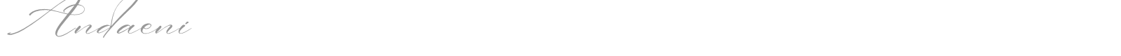 Andaeni font preview