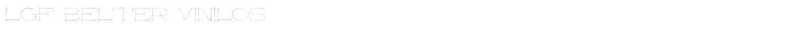 LGF Belter font preview