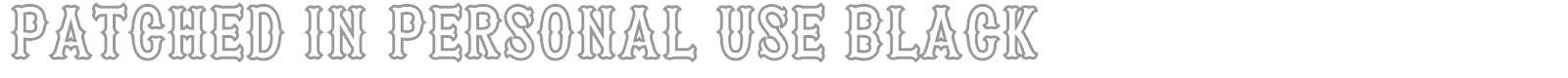 Patched In font preview