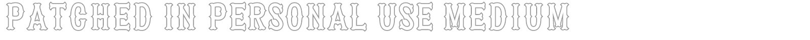 Patched In font preview