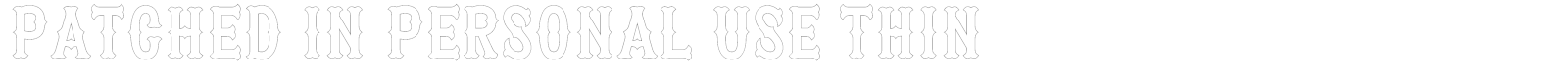 Patched In font preview