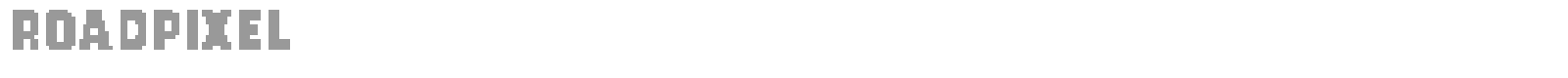 Road Pixel font preview
