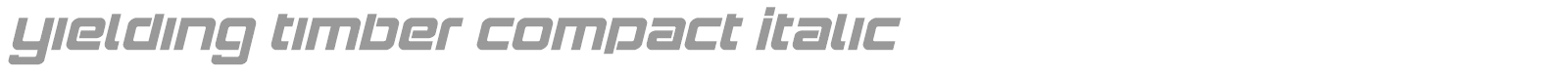 Yielding Timber font preview