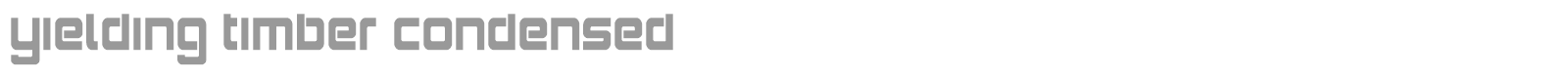 Yielding Timber font preview