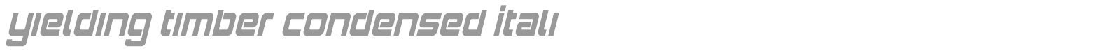 Yielding Timber font preview
