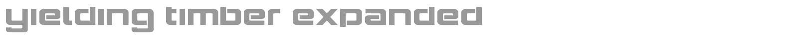 Yielding Timber font preview