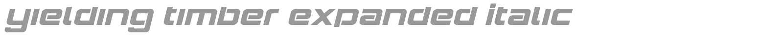 Yielding Timber font preview