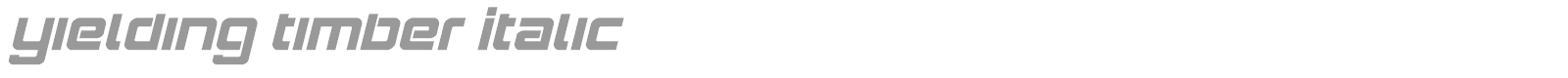 Yielding Timber font preview