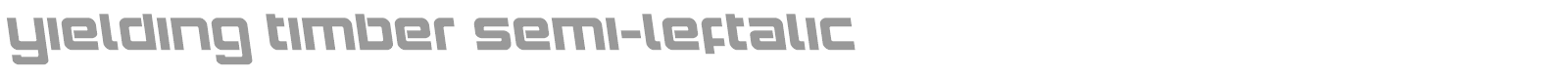 Yielding Timber font preview