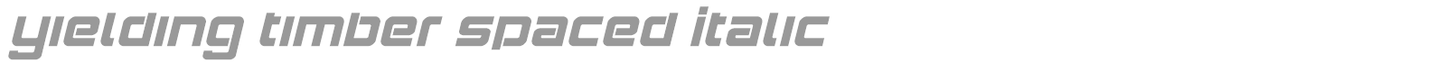 Yielding Timber font preview