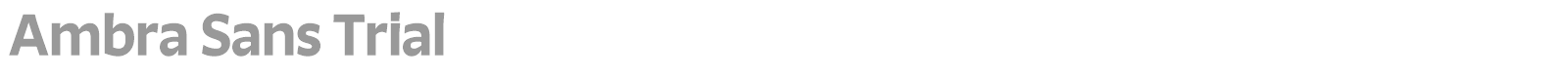 Ambra Sans font preview