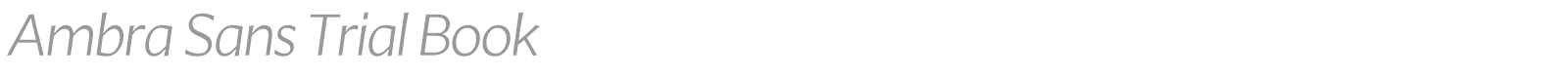 Ambra Sans font preview