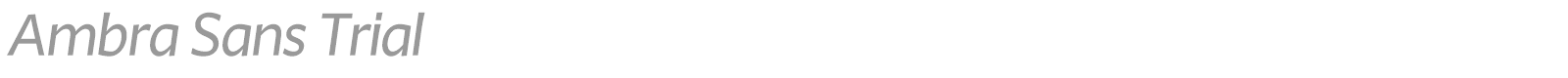 Ambra Sans font preview