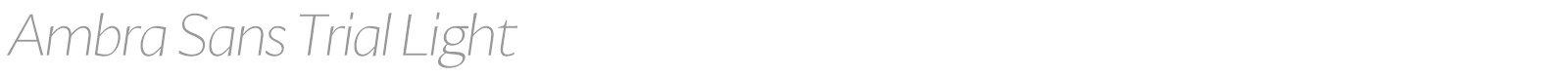 Ambra Sans font preview