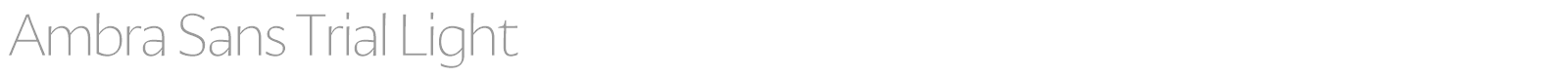 Ambra Sans font preview