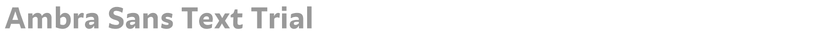 Ambra Sans font preview