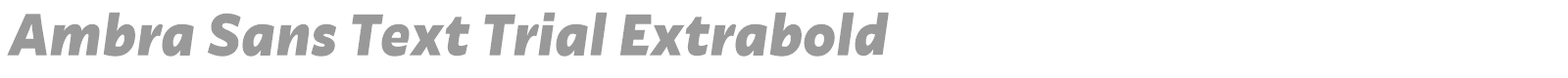 Ambra Sans font preview