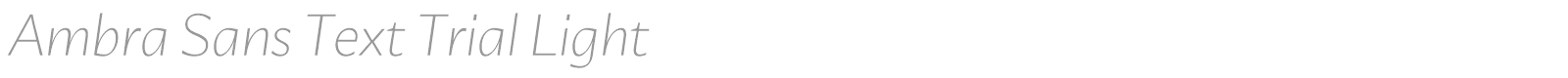 Ambra Sans font preview