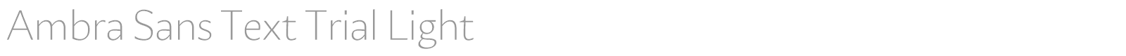 Ambra Sans font preview