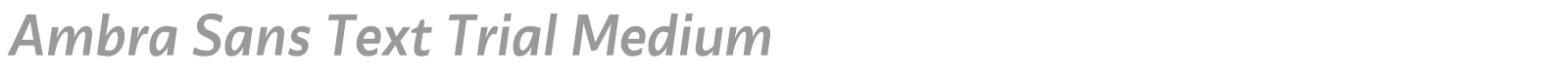 Ambra Sans font preview